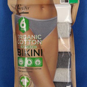 COPY - Felina Women's Organic Cotton Stretch Bikini Underwear, 6-pairs Total